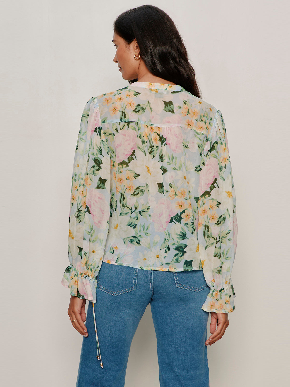 Femme Muse Button Blouse Spring Floral