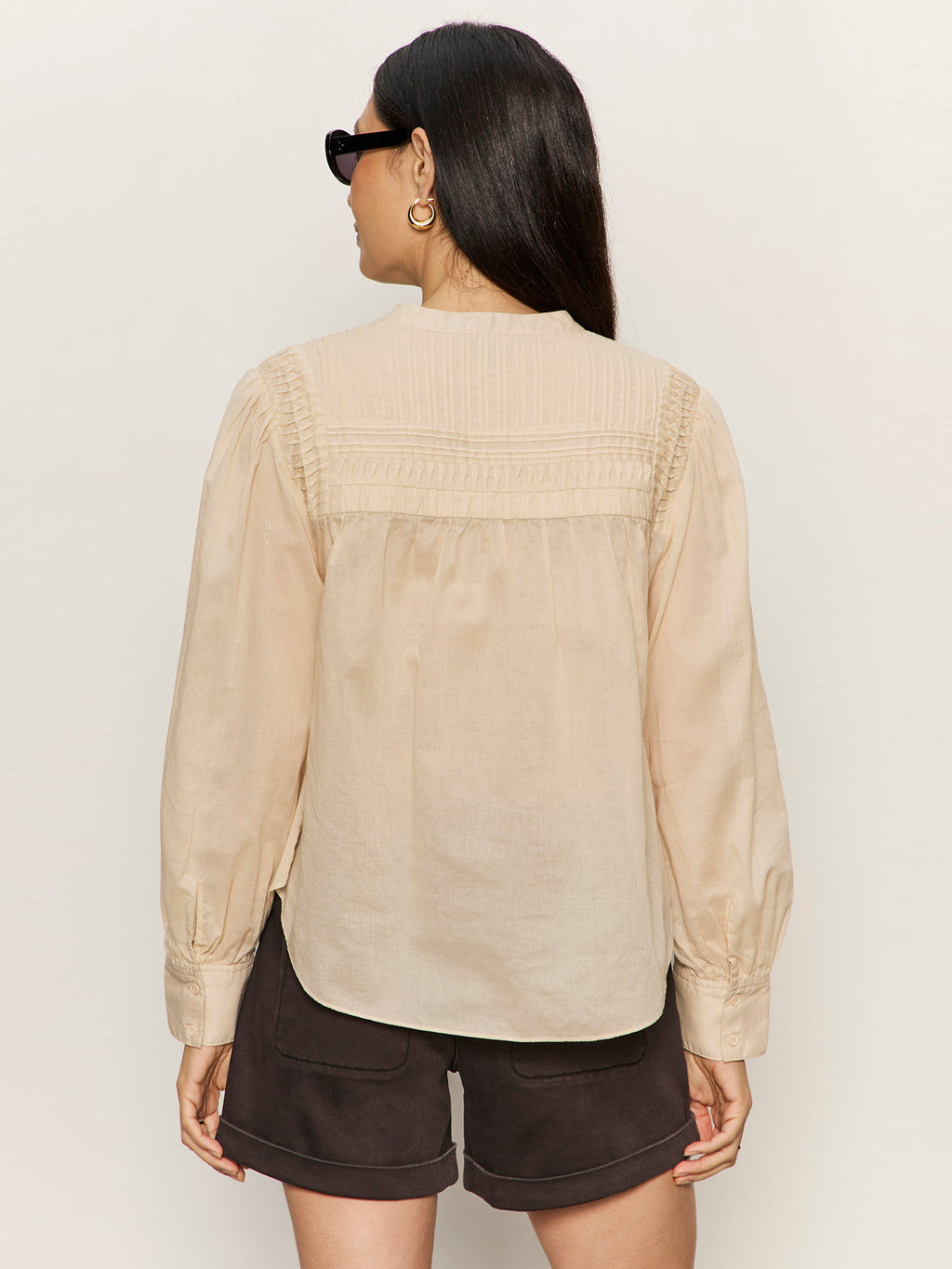 Giving The Most Pintuck Shirt Rich Collagen