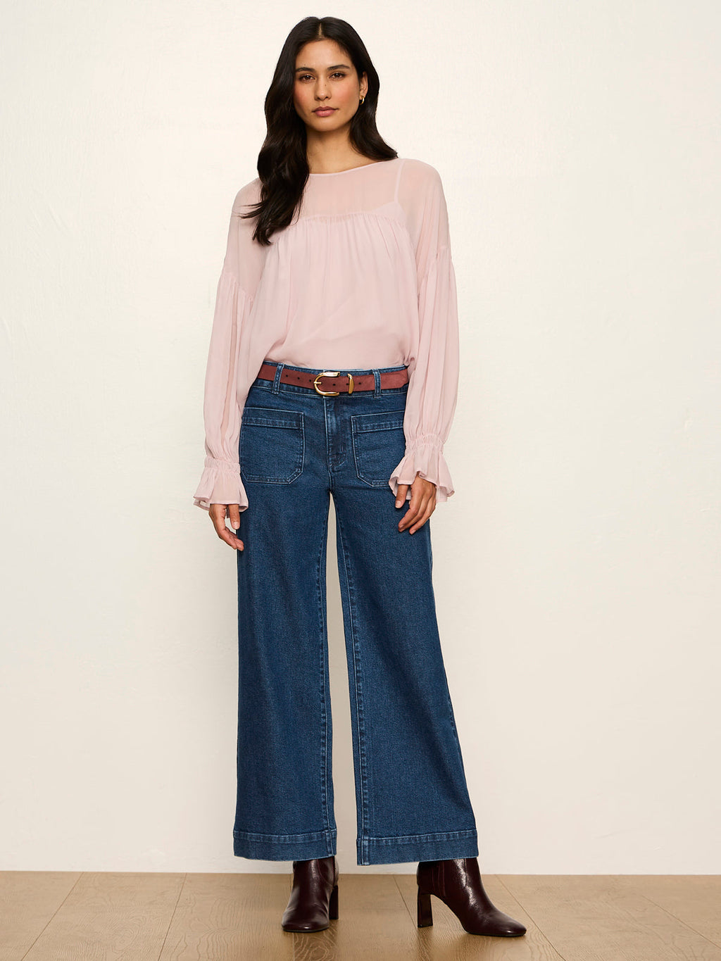 Keepsake Volume Blouse Dried Petal