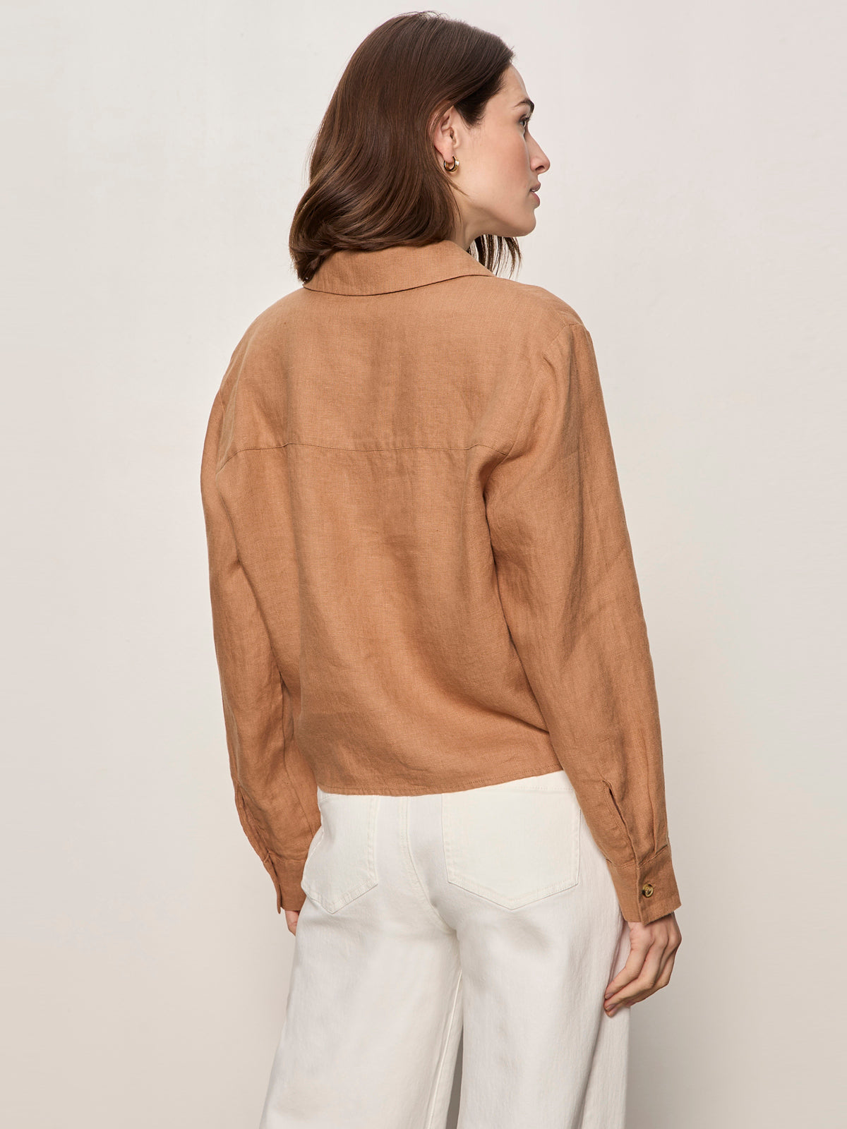 More Love Linen Tie Top Toasted Coconut