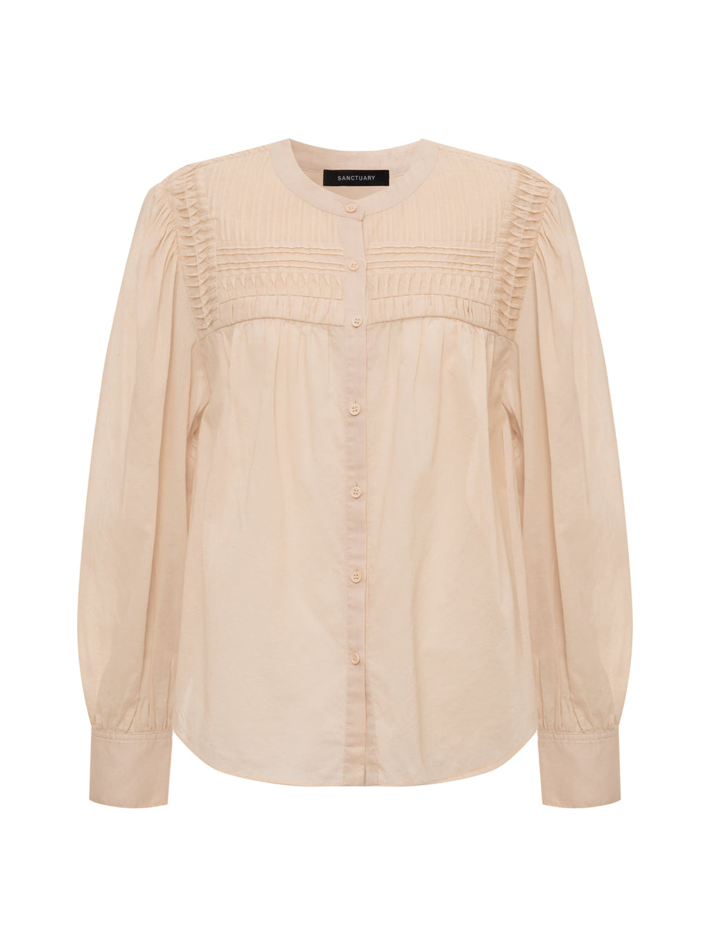Giving The Most Pintuck Shirt Rich Collagen