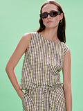 Better Days Gingham Shell Timber/Collagen Gingham