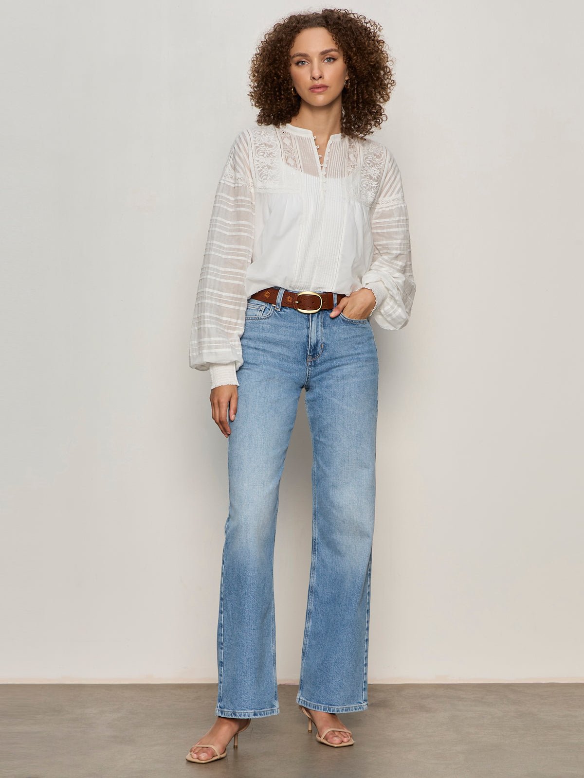 Adore You Embroidered Blouse White