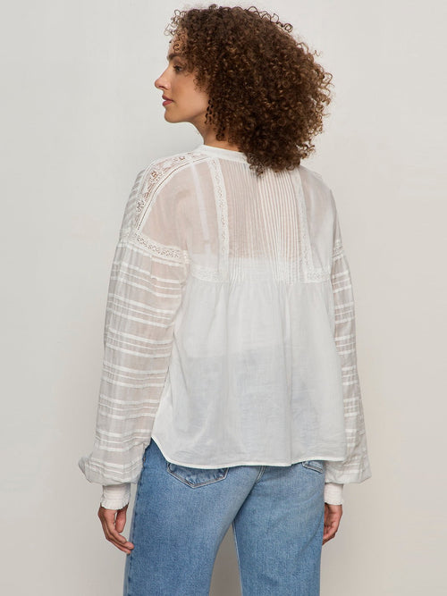 Adore You Embroidered Blouse White