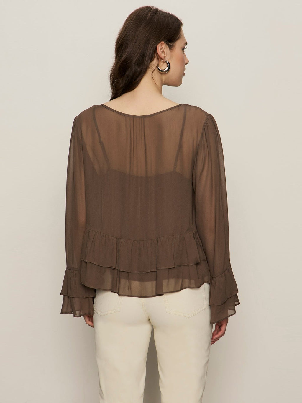 There She Goes Blouse Morel