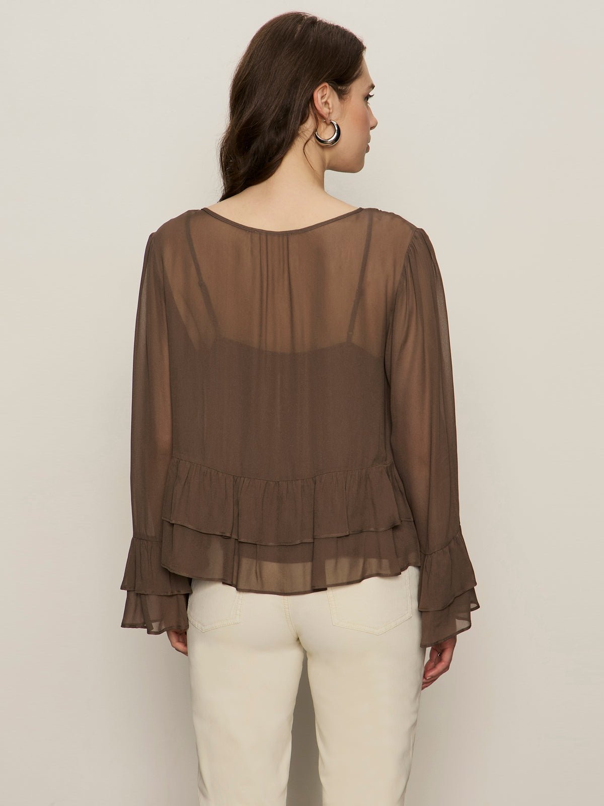 There She Goes Blouse Morel