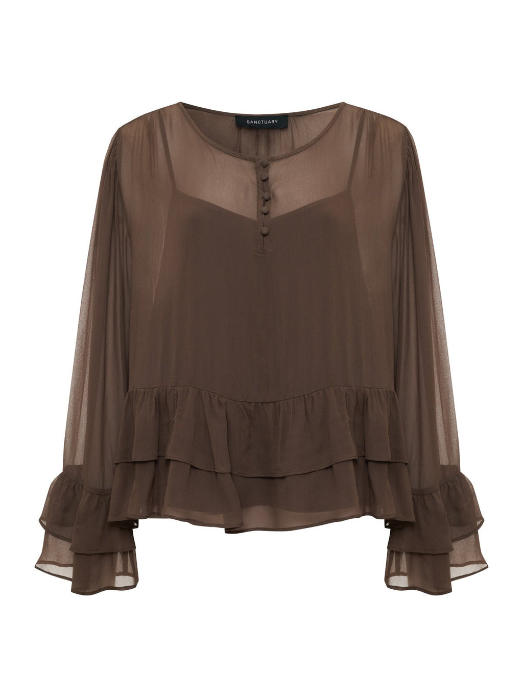 There She Goes Blouse Morel
