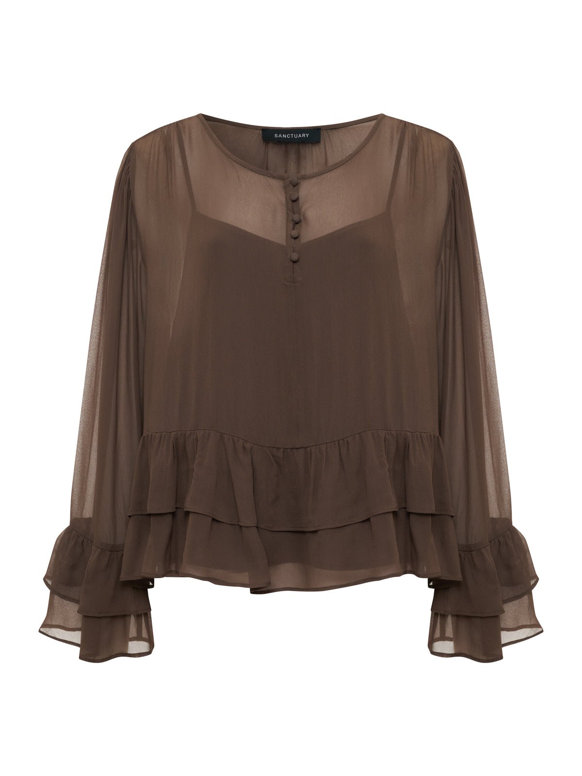There She Goes Blouse Morel
