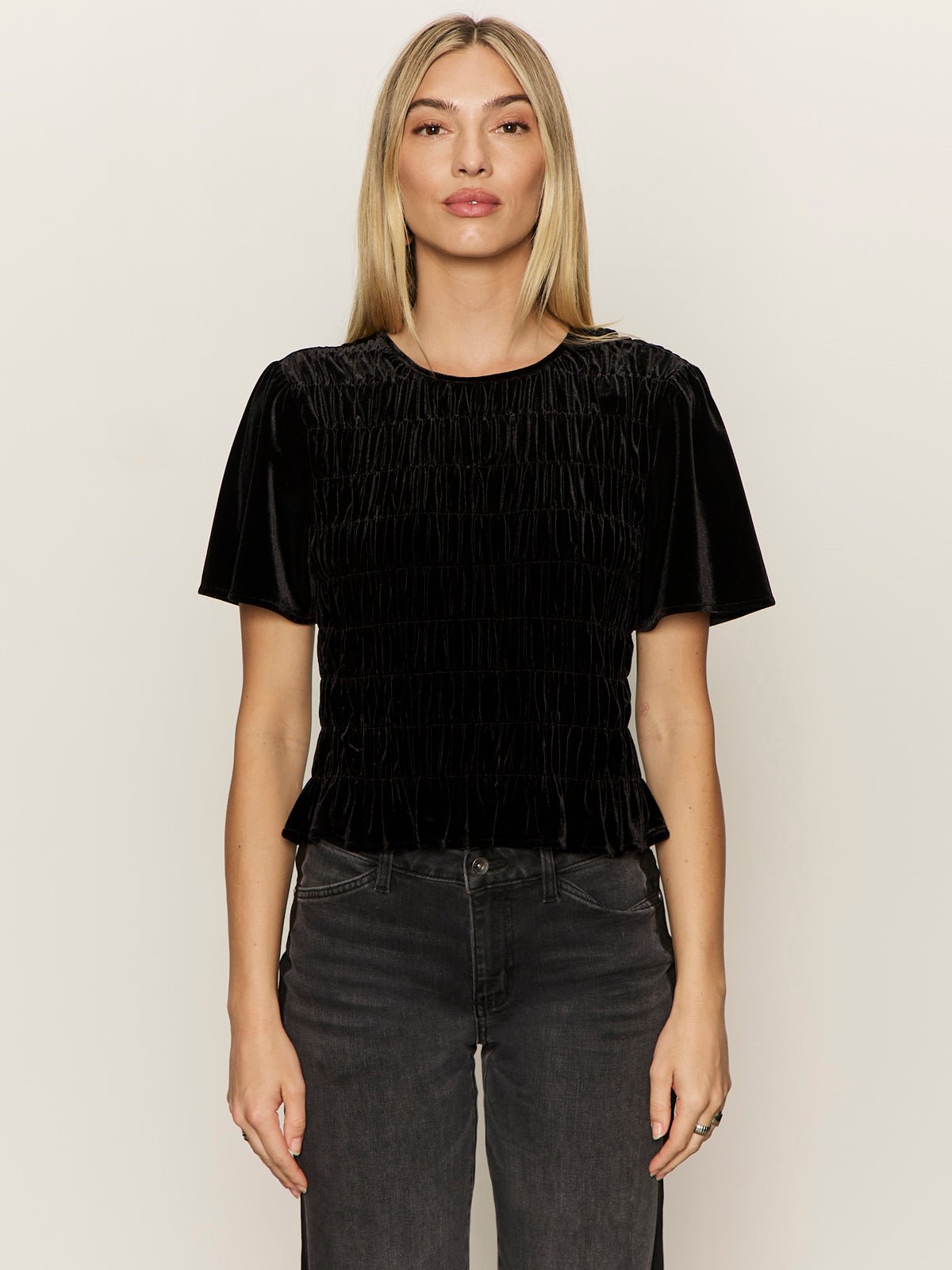 We Belong Together Velvet Top Black