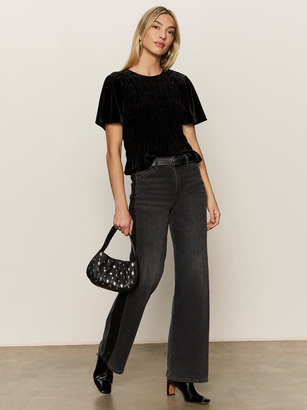 We Belong Together Velvet Top Black